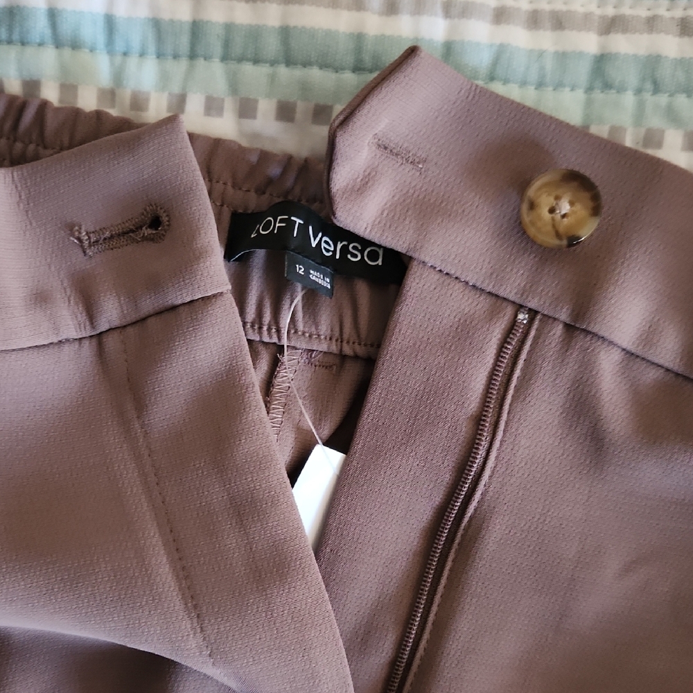 LOFT Brown Wide Leg Pants